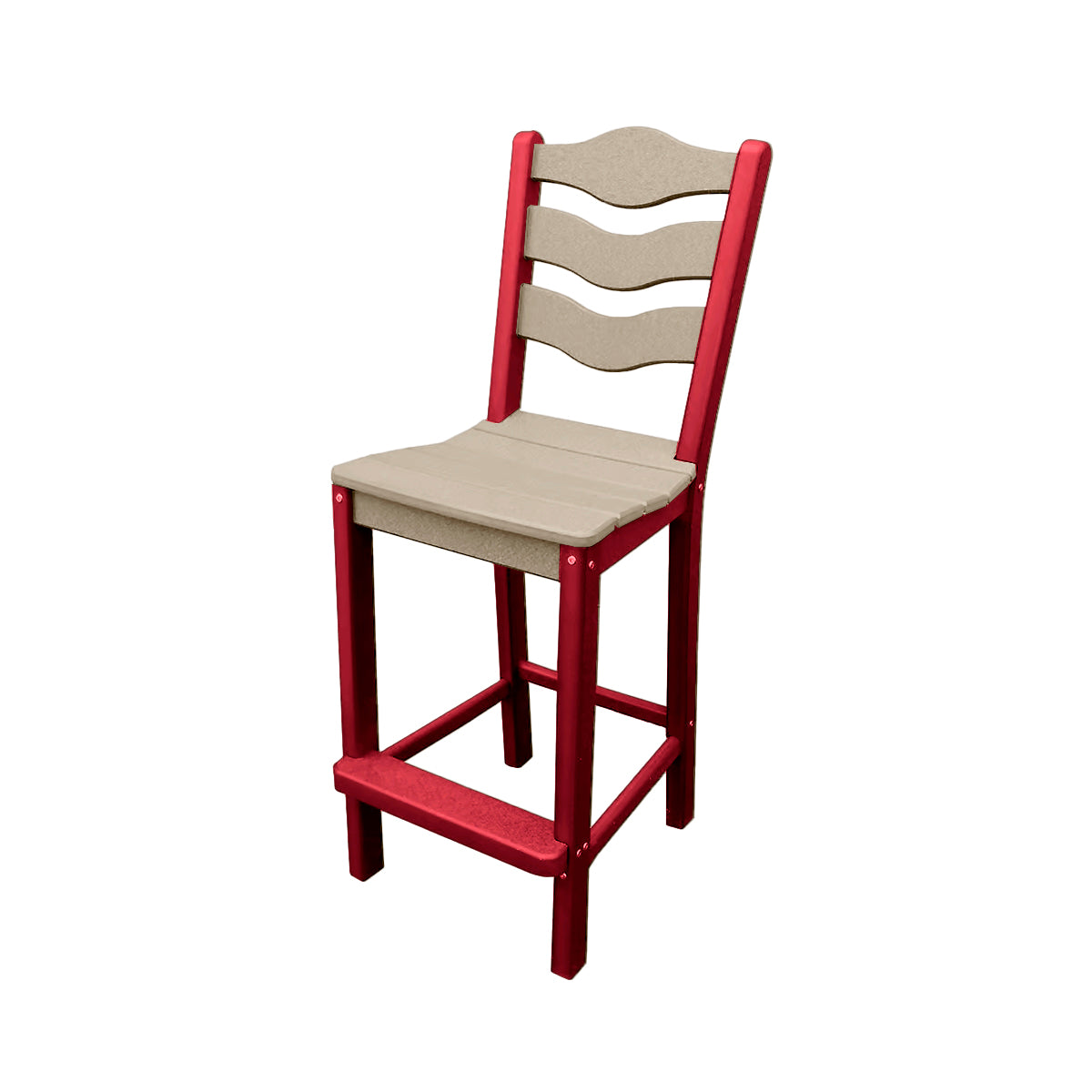 Traditional Bar Height Standard Armless Chair