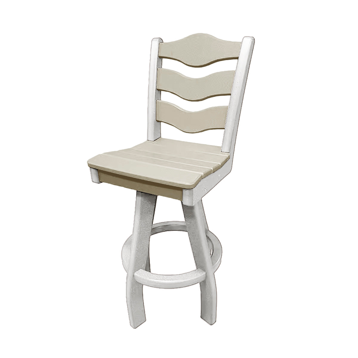 Traditional Bar Height Swivel Armless Chair