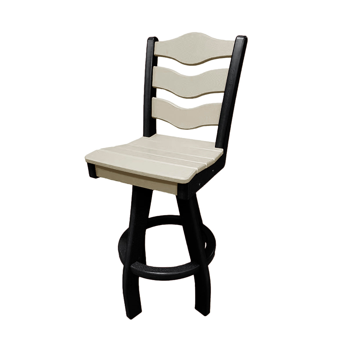 Traditional Bar Height Swivel Armless Chair