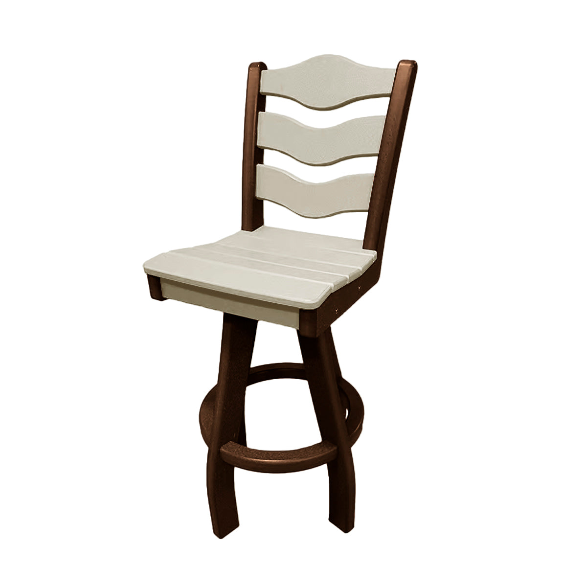 Traditional Bar Height Swivel Armless Chair