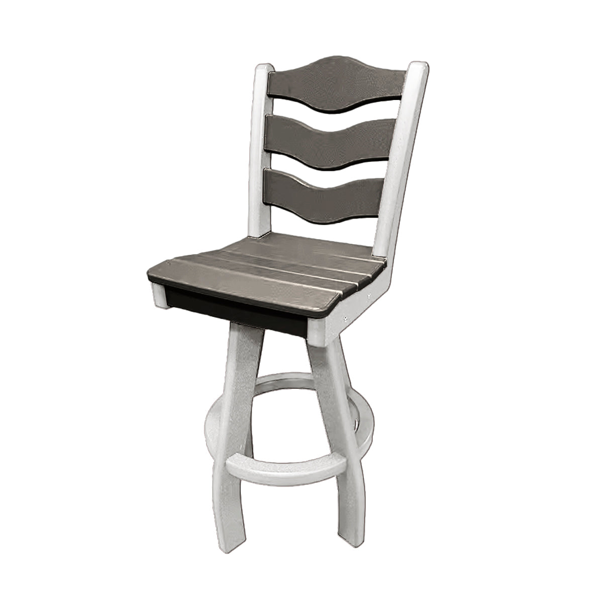 Traditional Bar Height Swivel Armless Chair