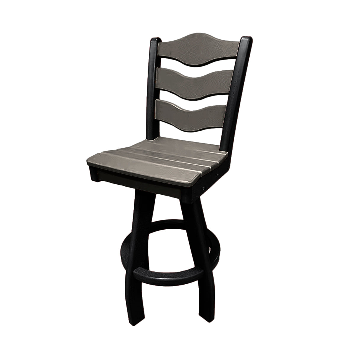 Traditional Bar Height Swivel Armless Chair