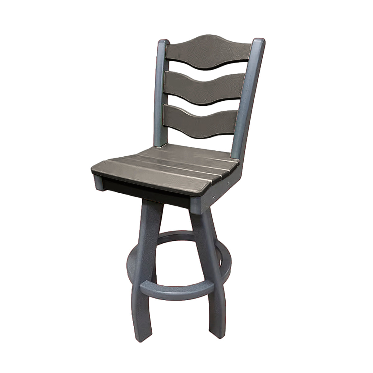 Traditional Bar Height Swivel Armless Chair