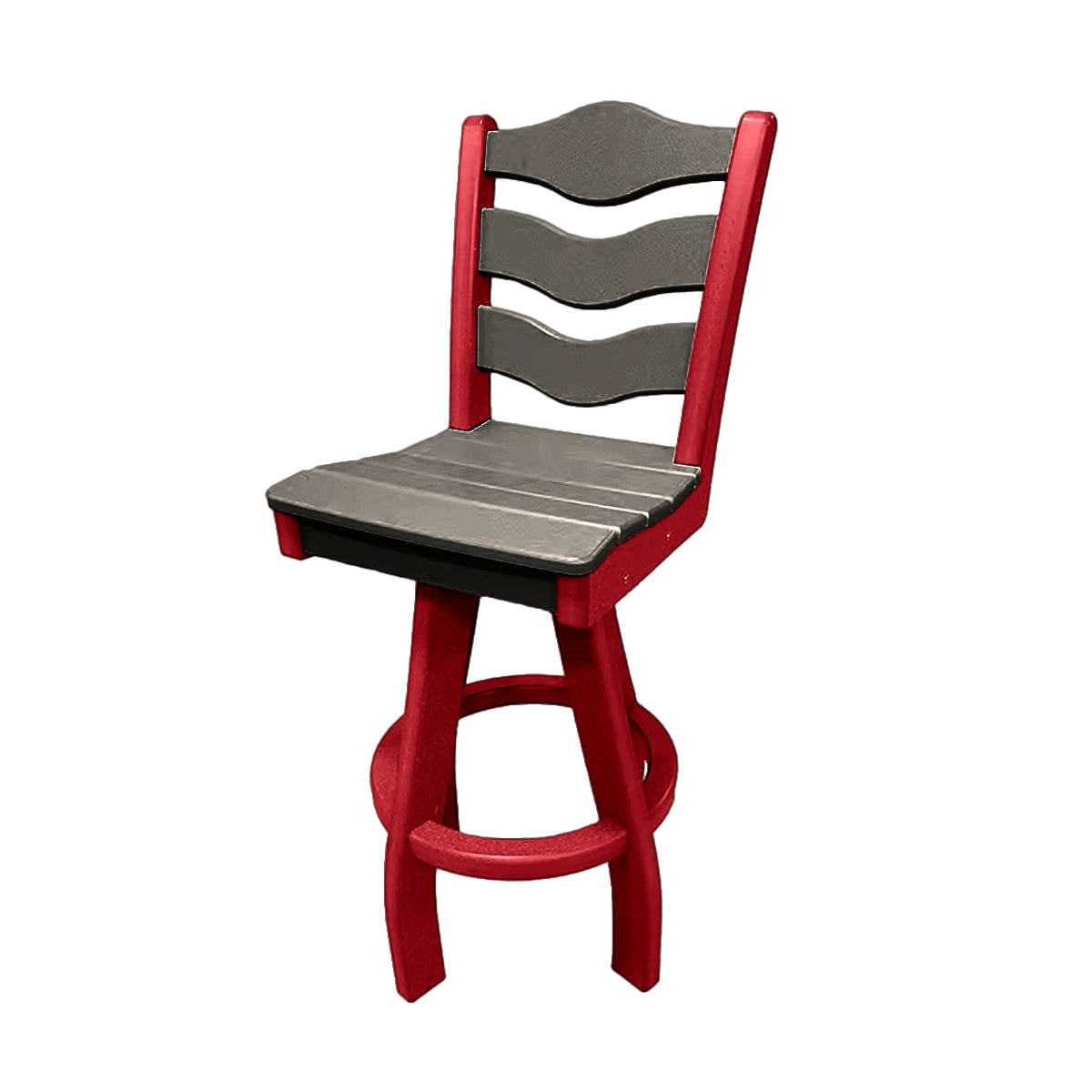 Traditional Bar Height Swivel Armless Chair
