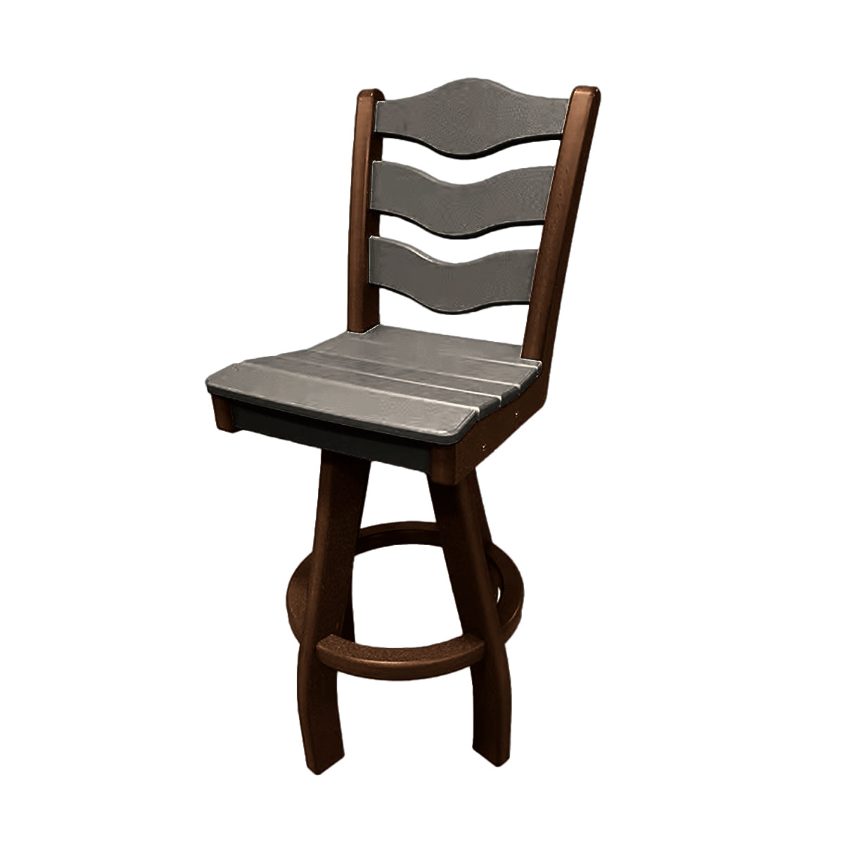 Traditional Bar Height Swivel Armless Chair