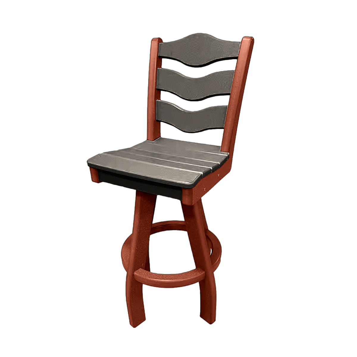Traditional Bar Height Swivel Armless Chair