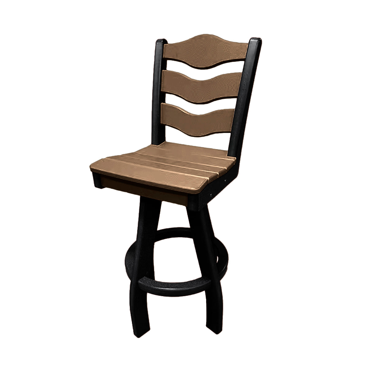 Traditional Bar Height Swivel Armless Chair