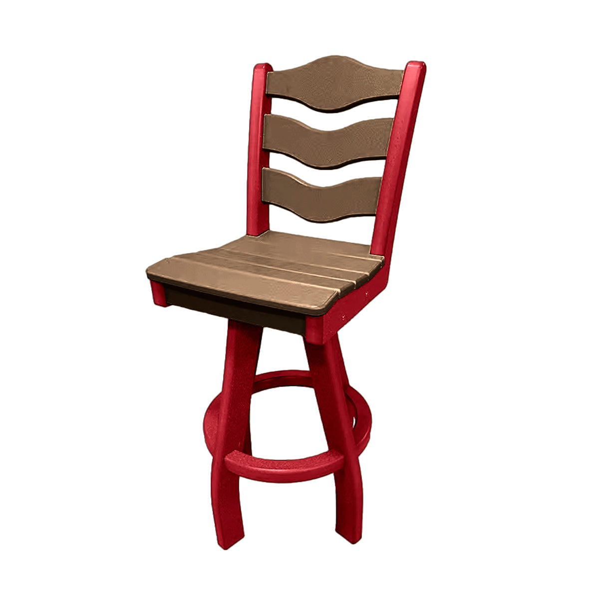 Traditional Bar Height Swivel Armless Chair