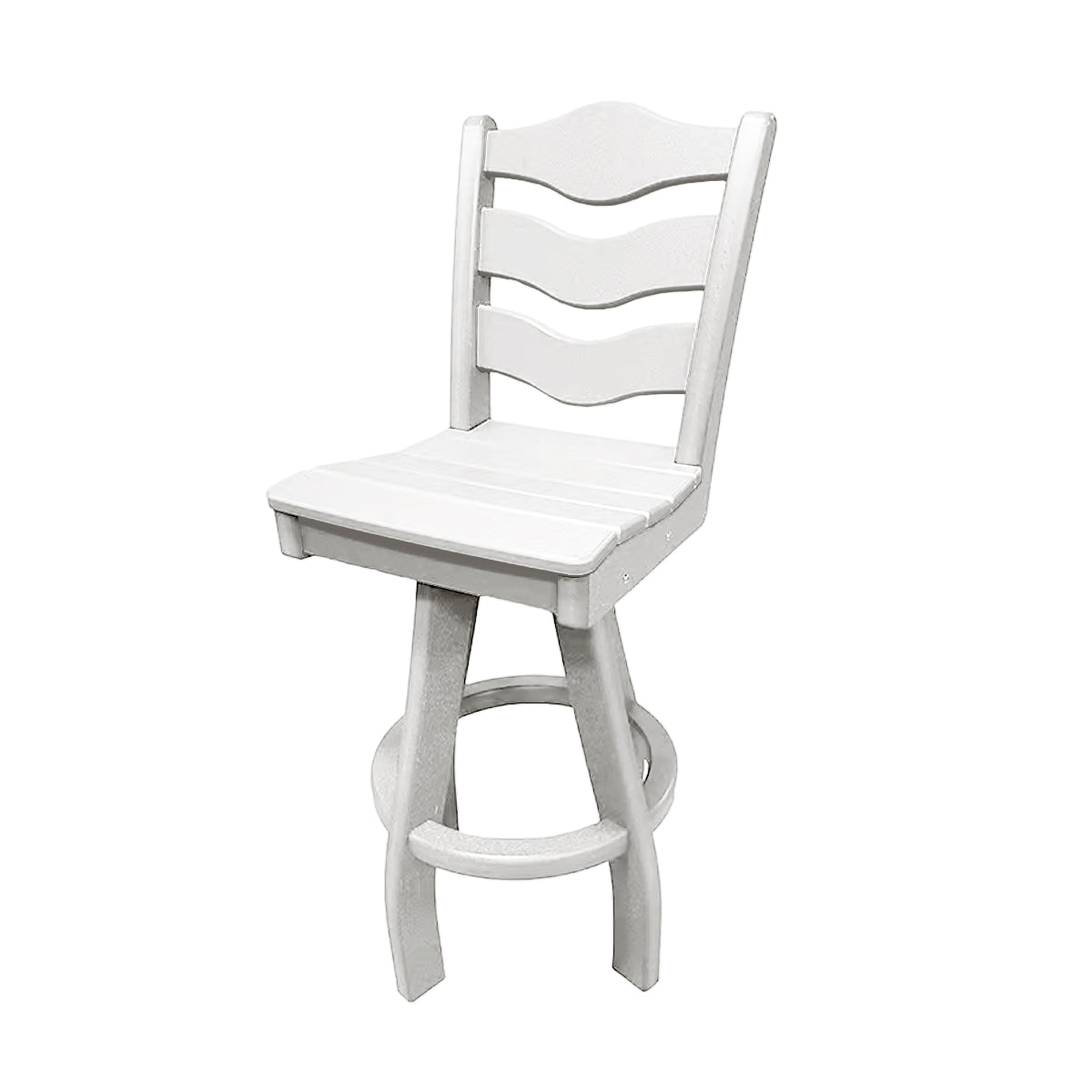 Traditional Bar Height Swivel Armless Chair