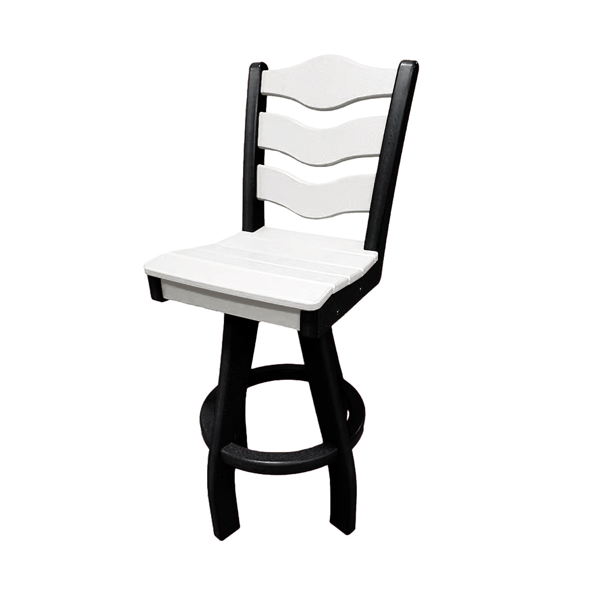 Traditional Bar Height Swivel Armless Chair