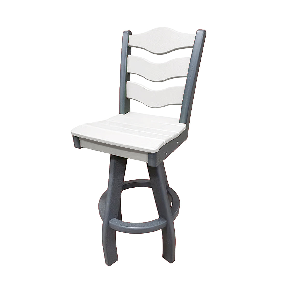 Traditional Bar Height Swivel Armless Chair