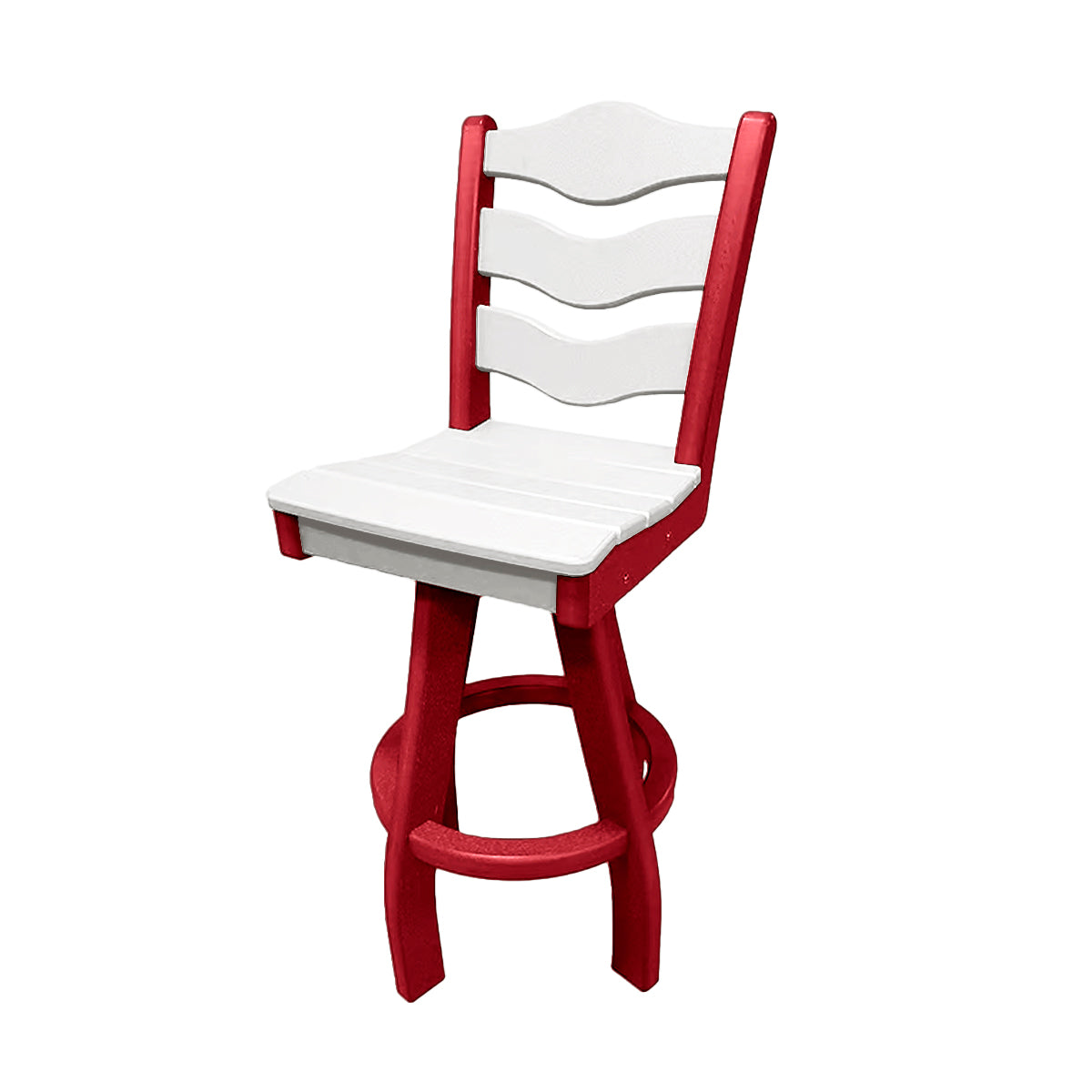 Traditional Bar Height Swivel Armless Chair