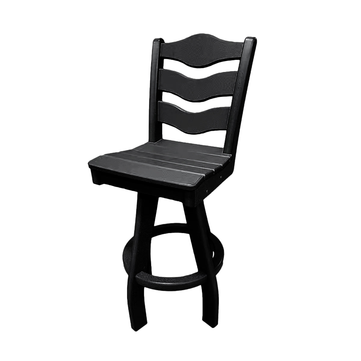 Traditional Bar Height Swivel Armless Chair