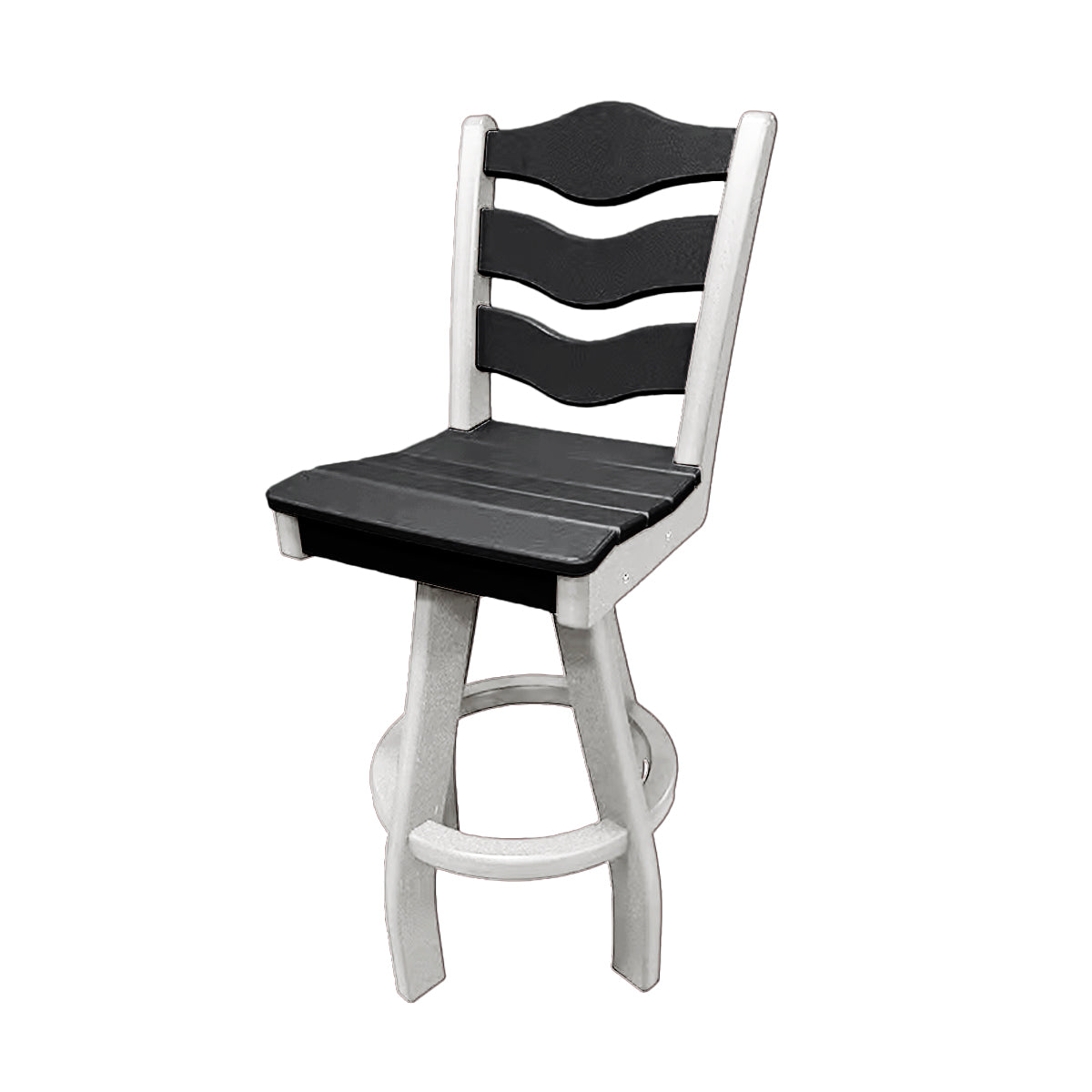 Traditional Bar Height Swivel Armless Chair