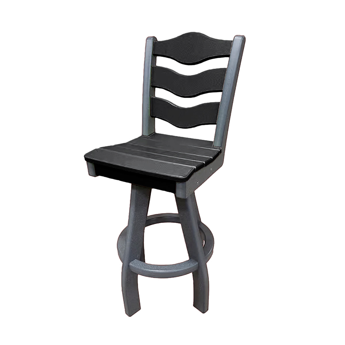 Traditional Bar Height Swivel Armless Chair