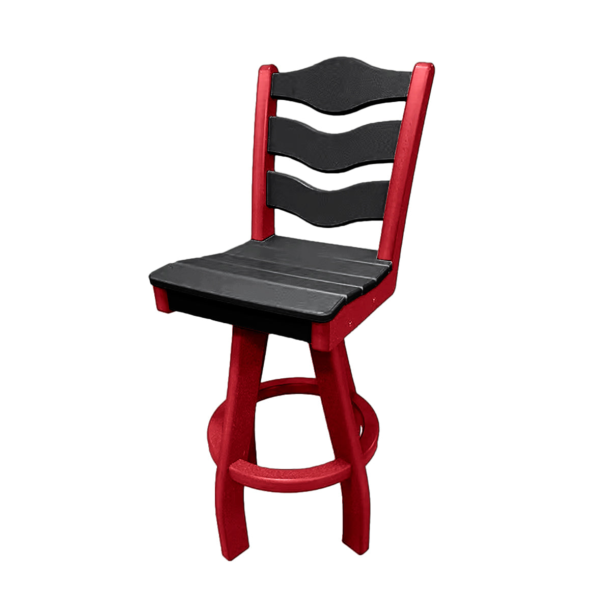 Traditional Bar Height Swivel Armless Chair