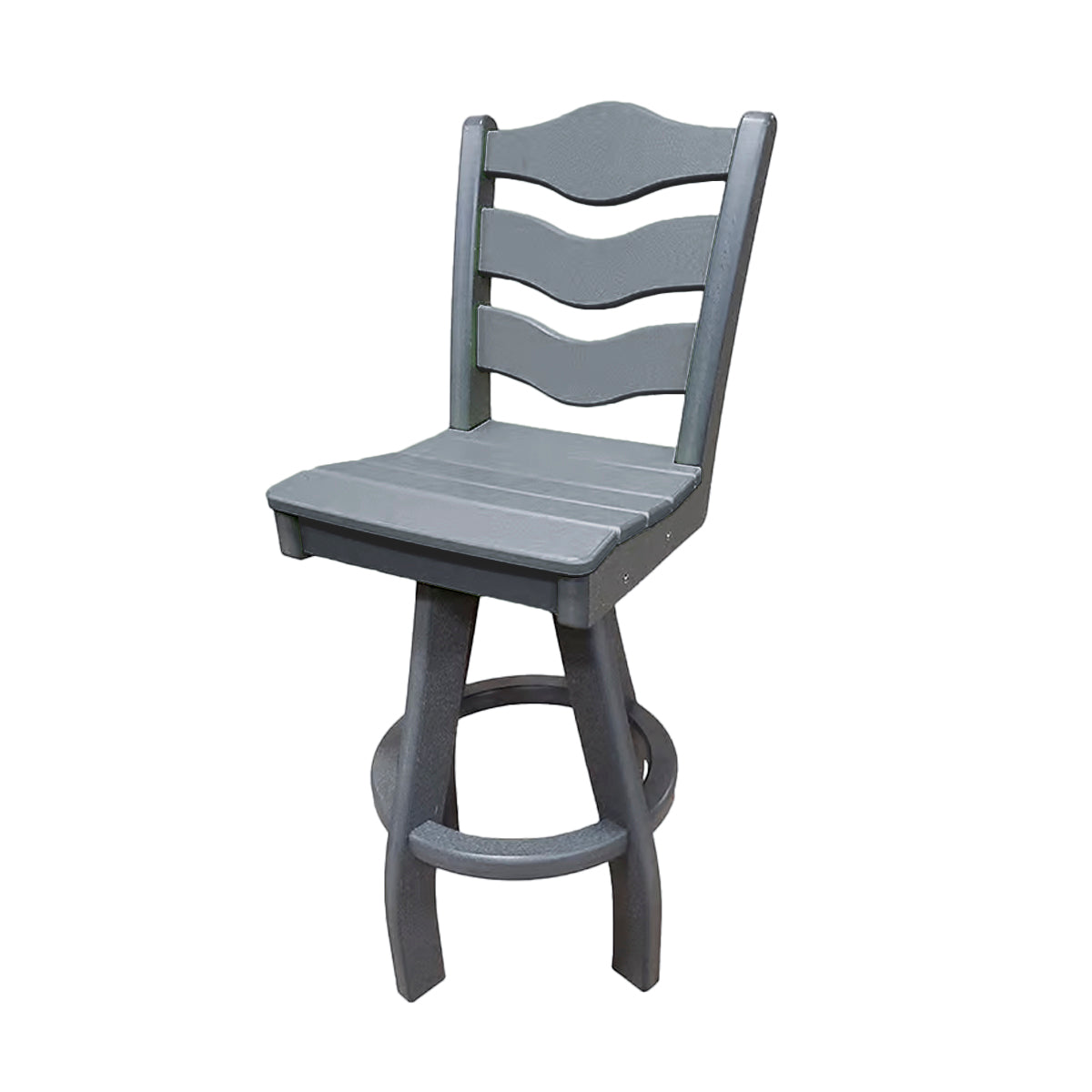 Traditional Bar Height Swivel Armless Chair