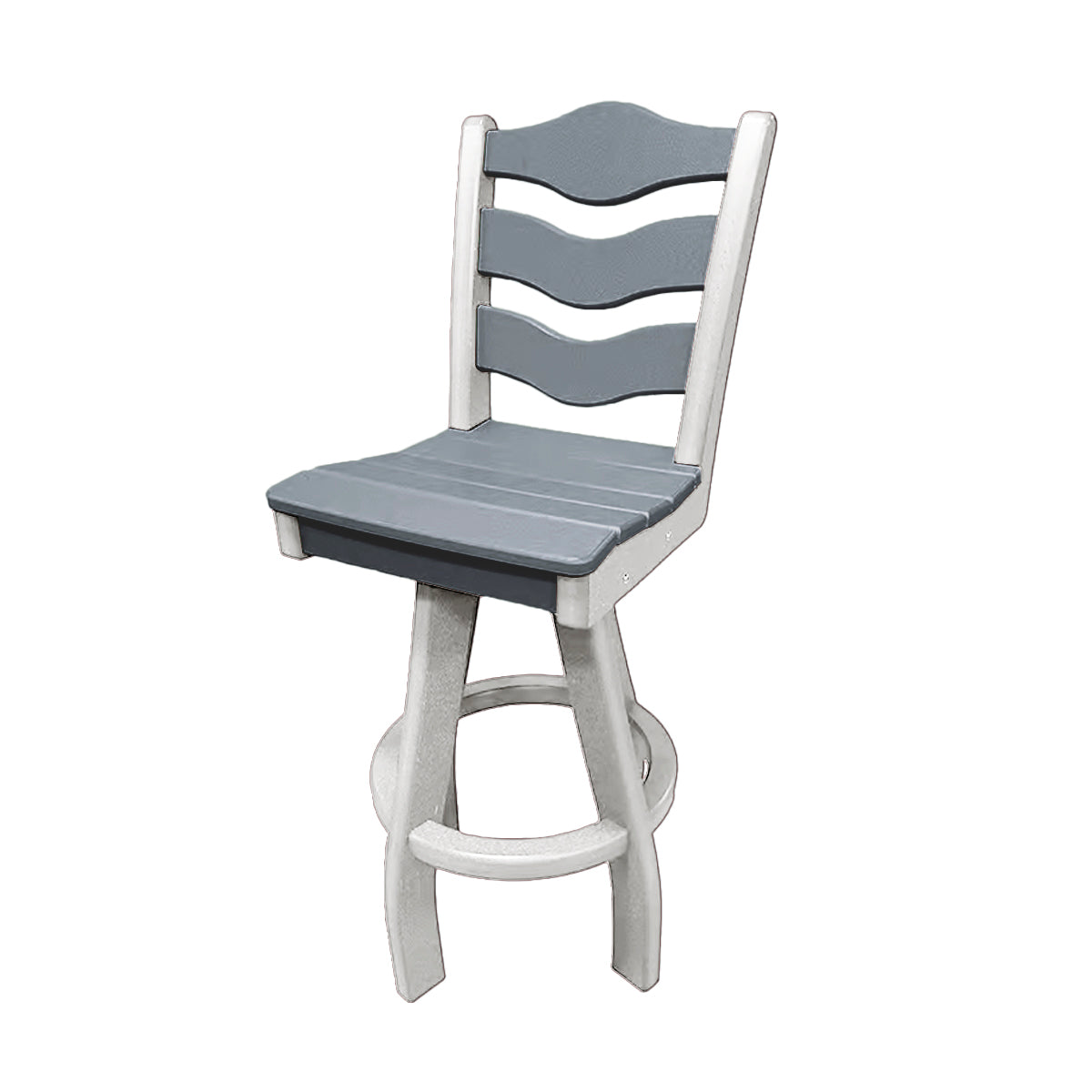 Traditional Bar Height Swivel Armless Chair