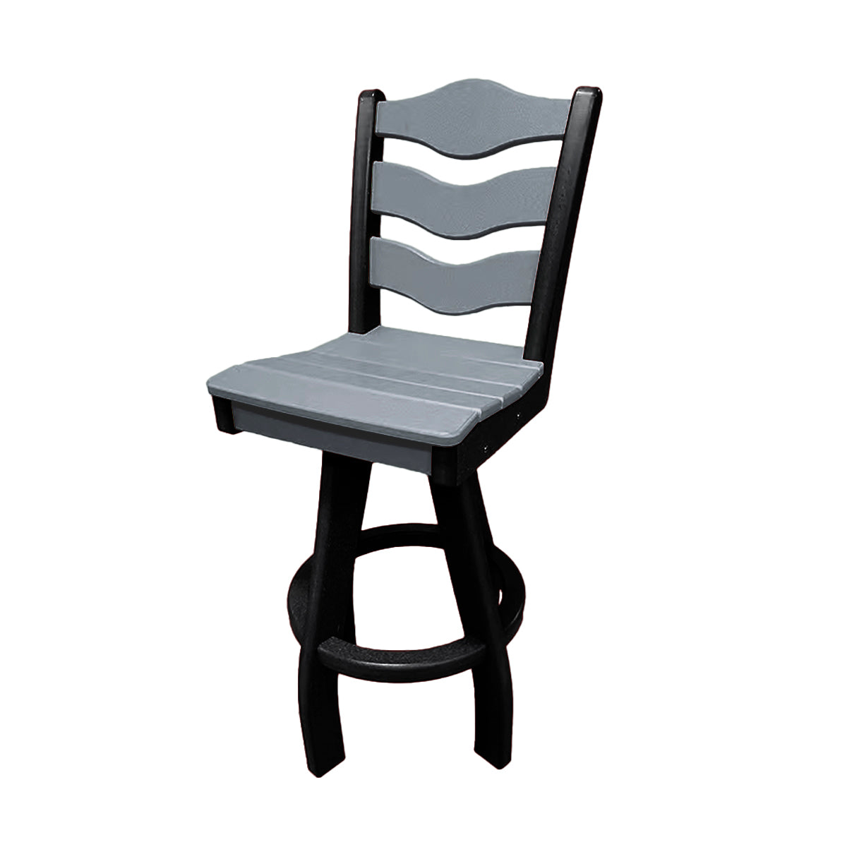Traditional Bar Height Swivel Armless Chair