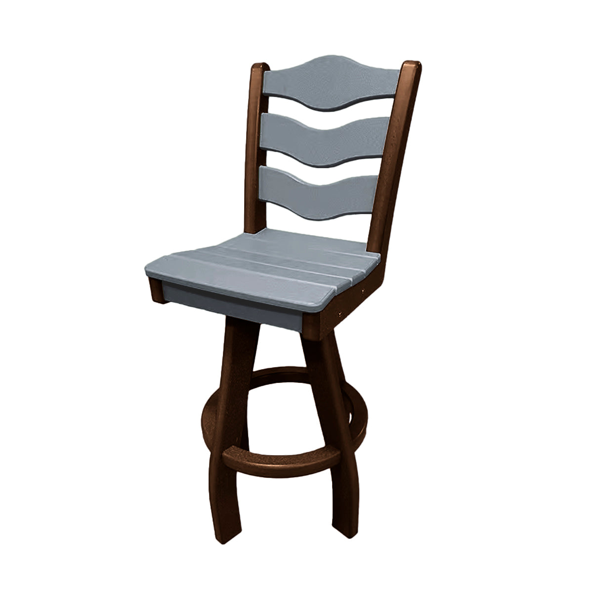 Traditional Bar Height Swivel Armless Chair