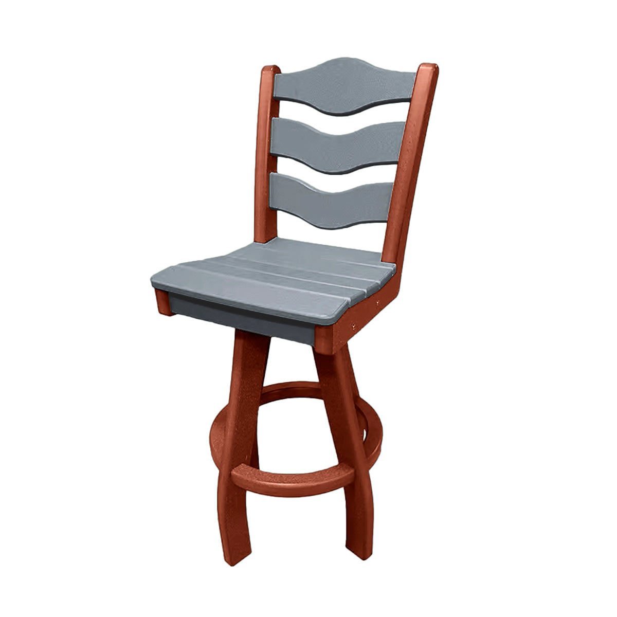 Traditional Bar Height Swivel Armless Chair