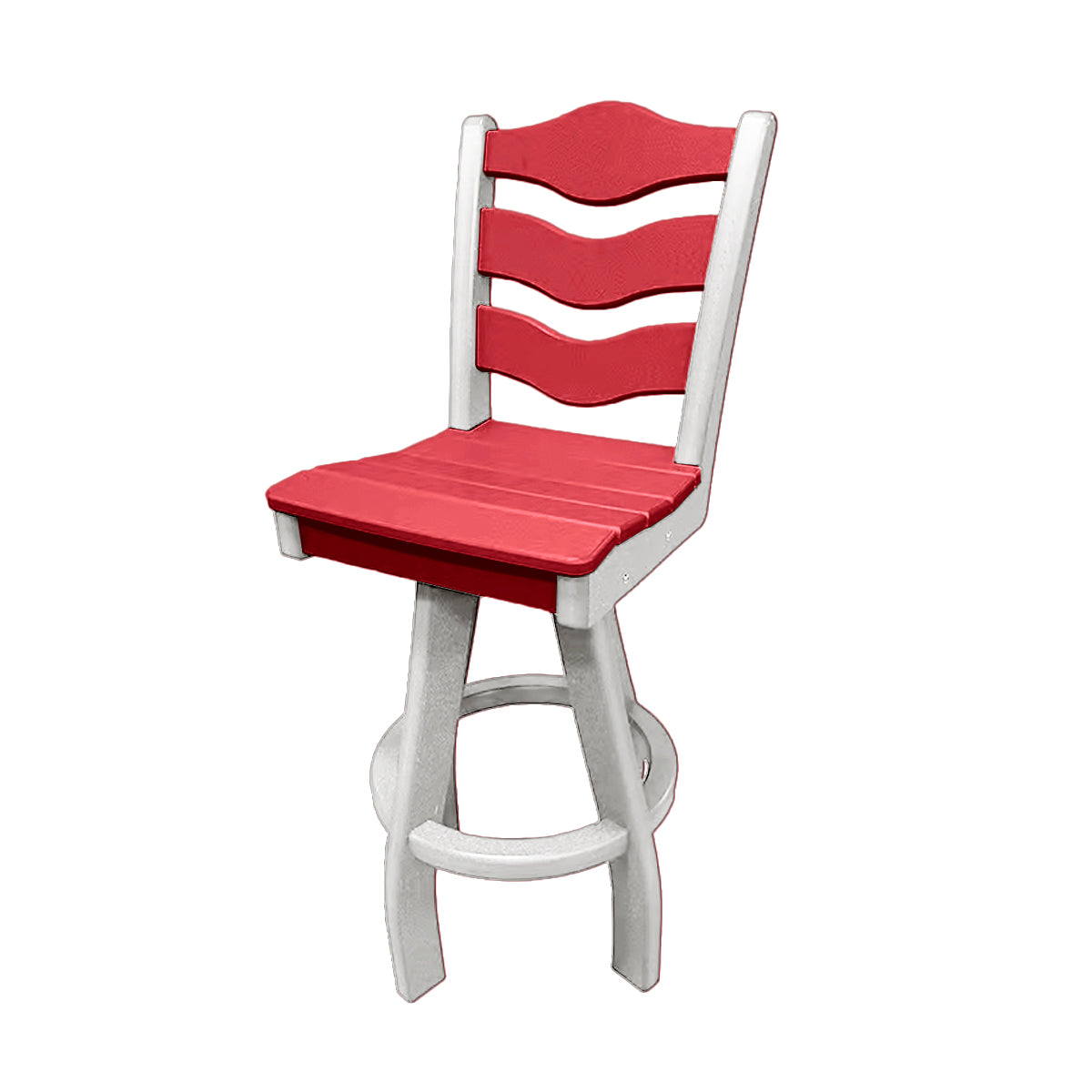 Traditional Bar Height Swivel Armless Chair