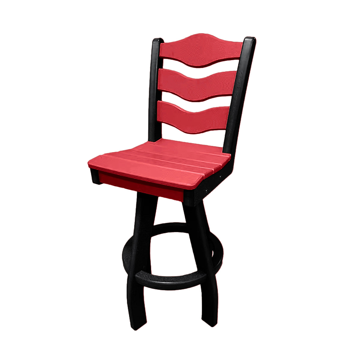 Traditional Bar Height Swivel Armless Chair