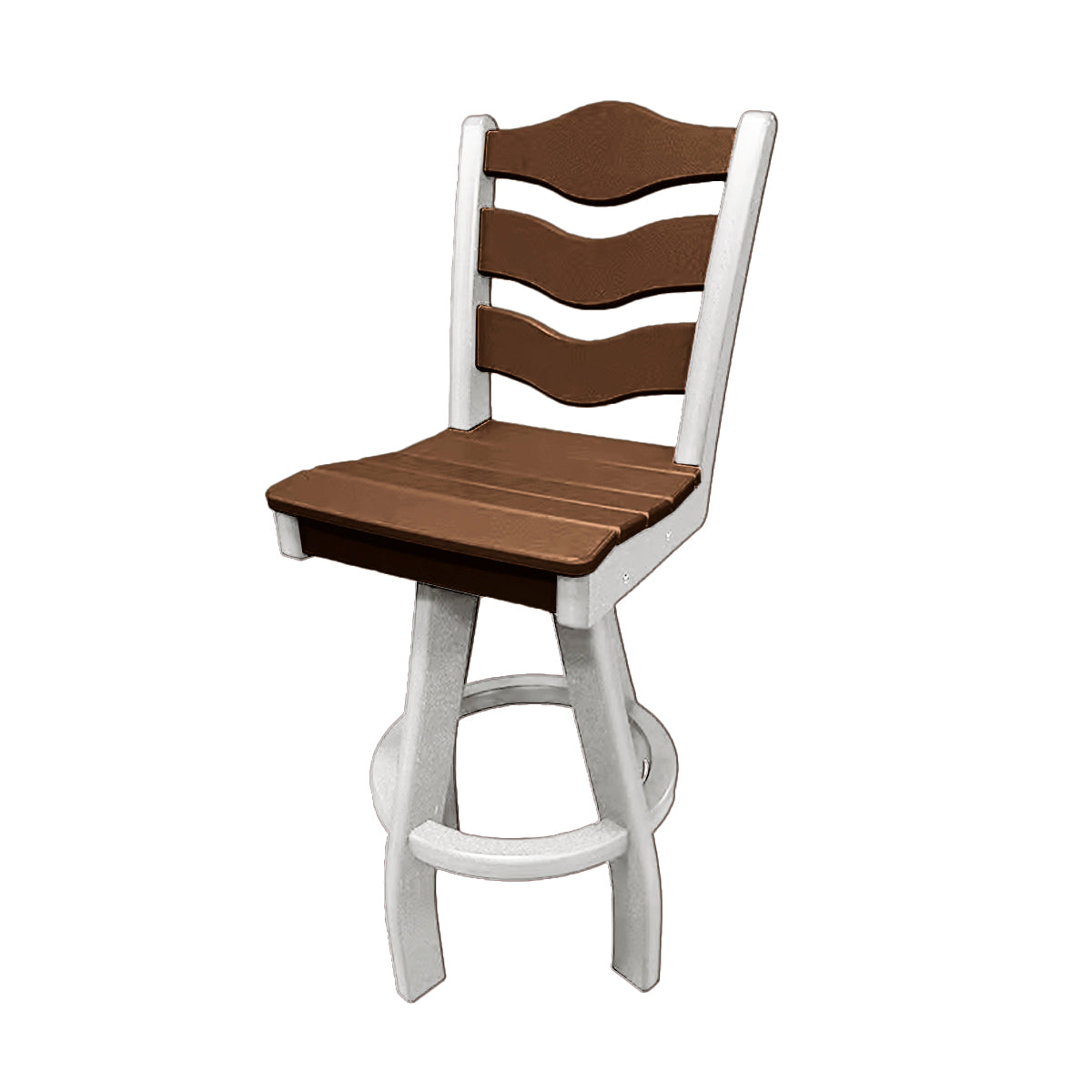 Traditional Bar Height Swivel Armless Chair