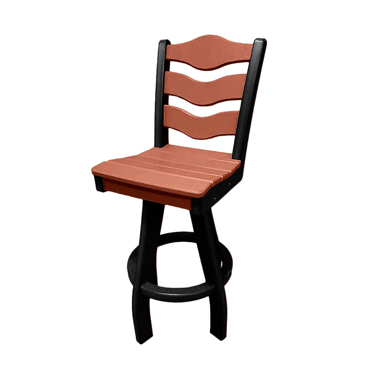 Traditional Bar Height Swivel Armless Chair