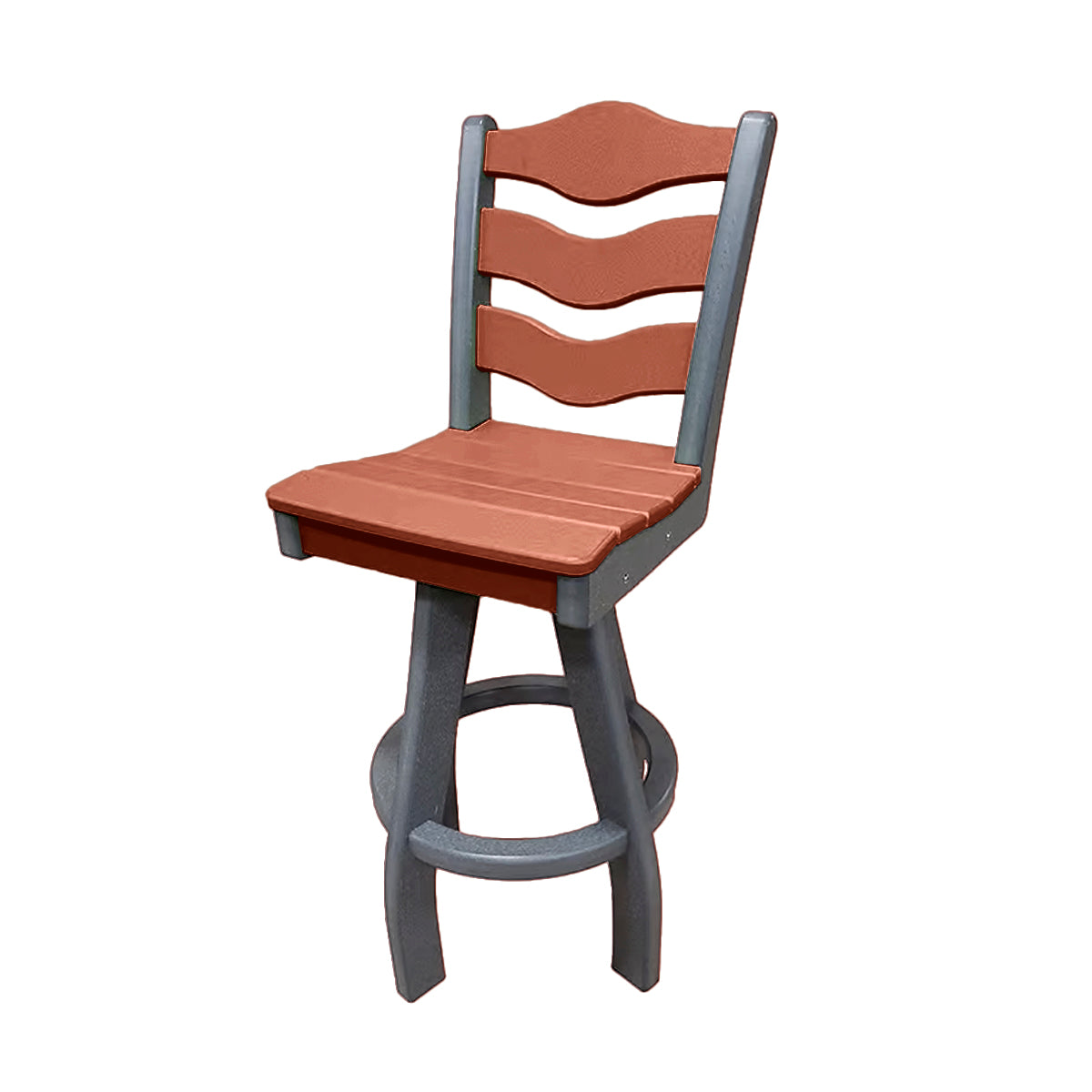 Traditional Bar Height Swivel Armless Chair