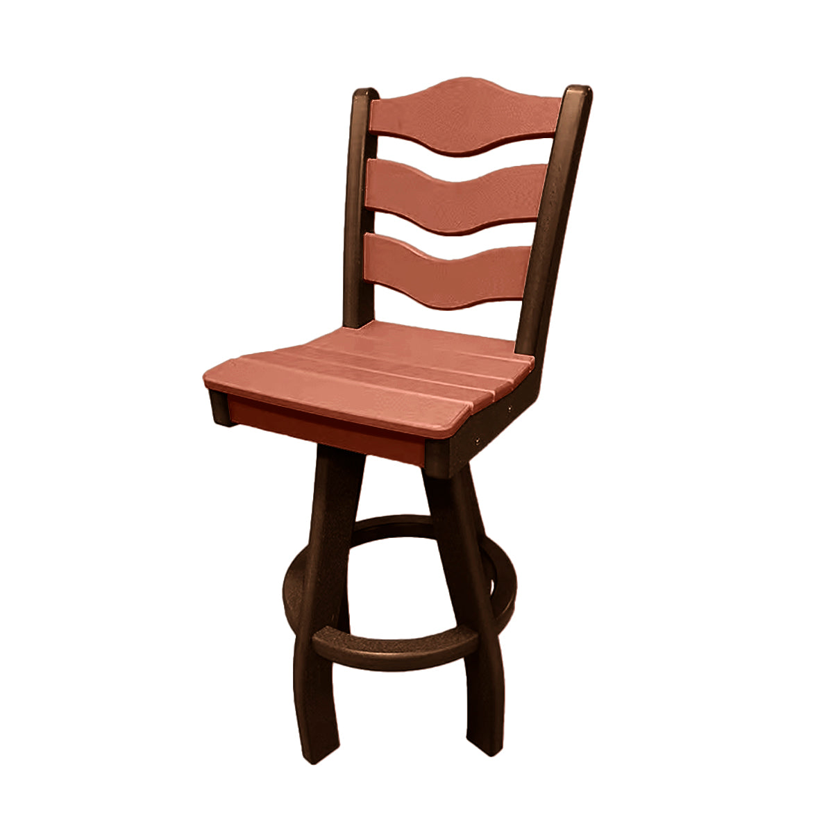 Traditional Bar Height Swivel Armless Chair