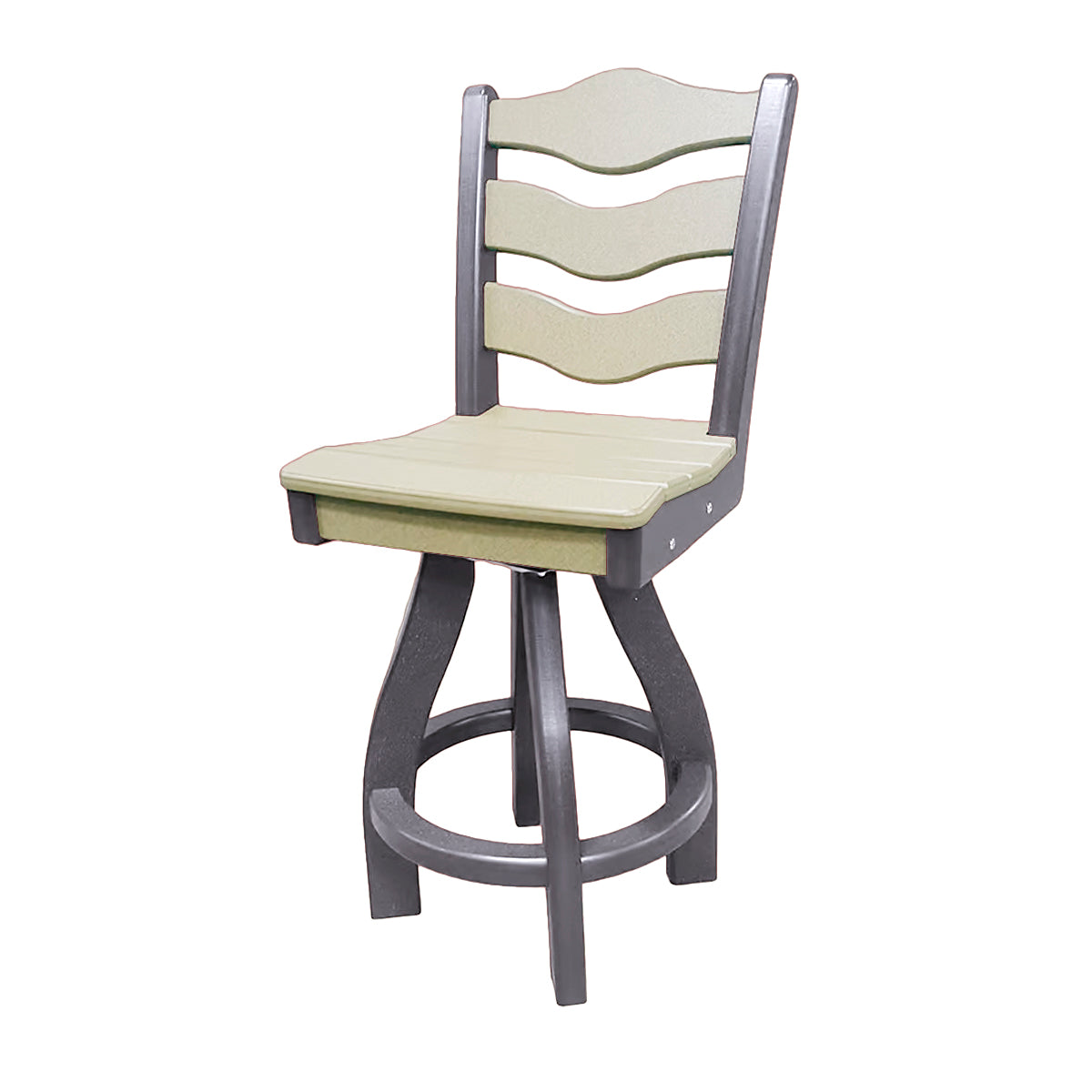 Traditional Counter Height Swivel Armless Chair