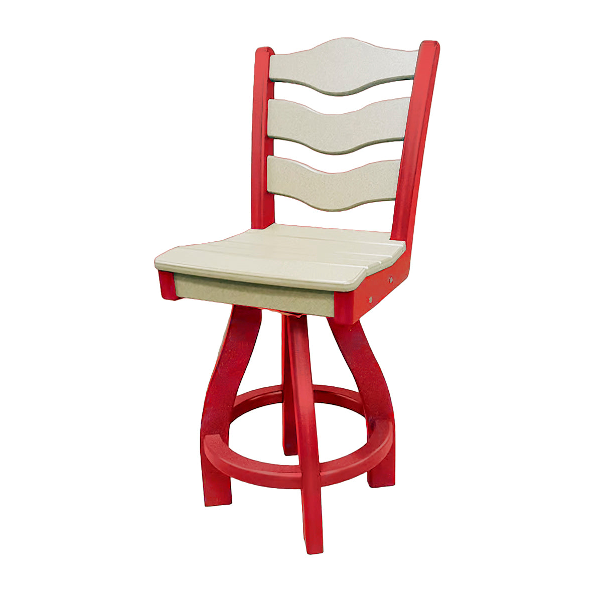 Traditional Counter Height Swivel Armless Chair