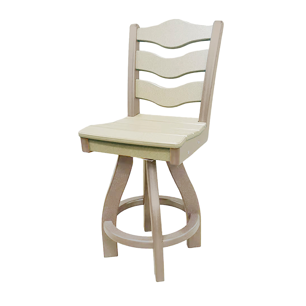 Traditional Counter Height Swivel Armless Chair