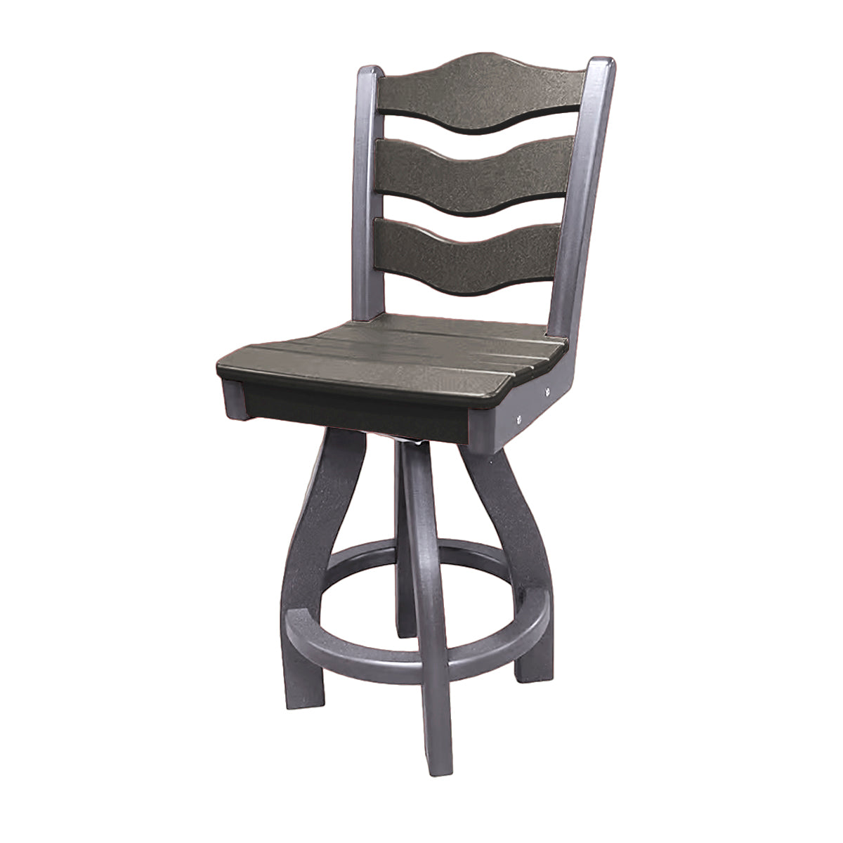 Traditional Counter Height Swivel Armless Chair