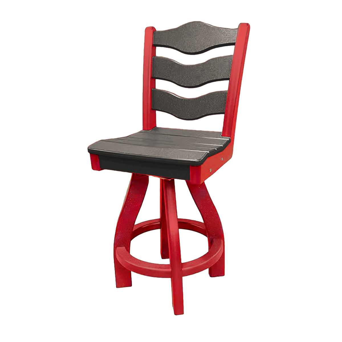 Traditional Counter Height Swivel Armless Chair