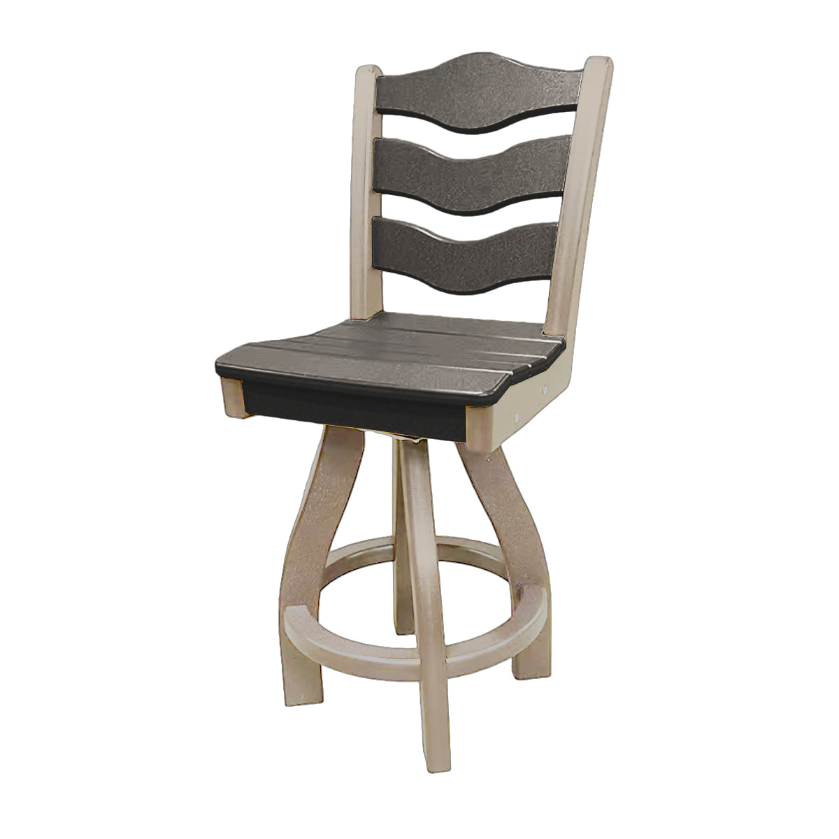 Traditional Counter Height Swivel Armless Chair