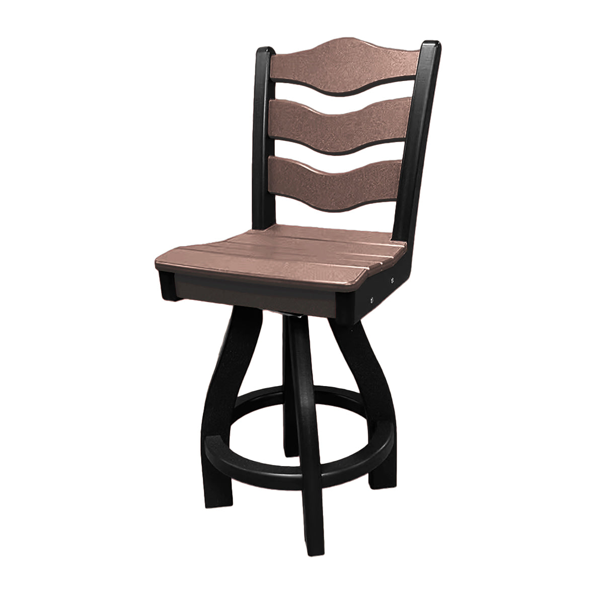 Traditional Counter Height Swivel Armless Chair