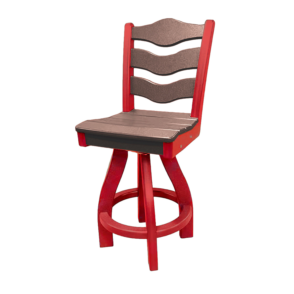Traditional Counter Height Swivel Armless Chair