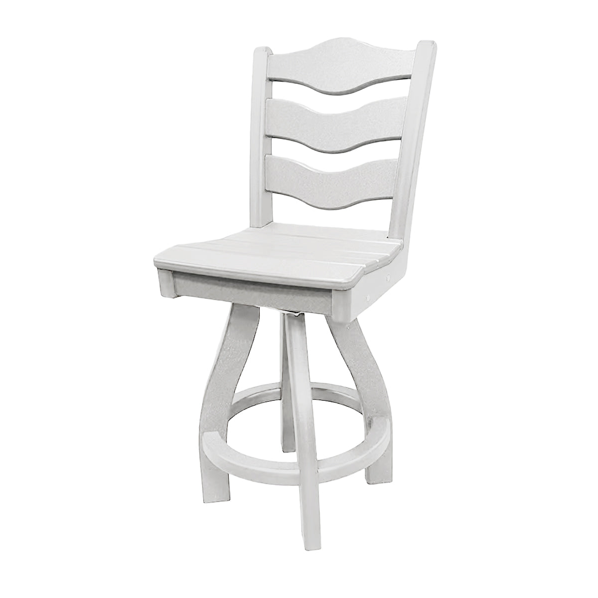 Traditional Counter Height Swivel Armless Chair