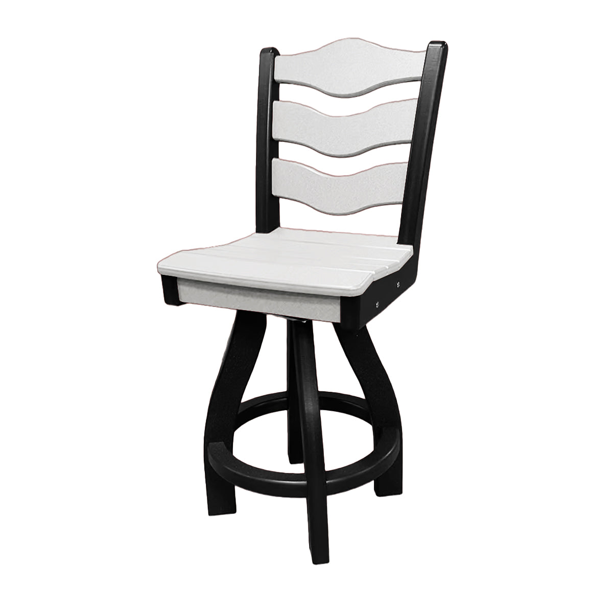 Traditional Counter Height Swivel Armless Chair