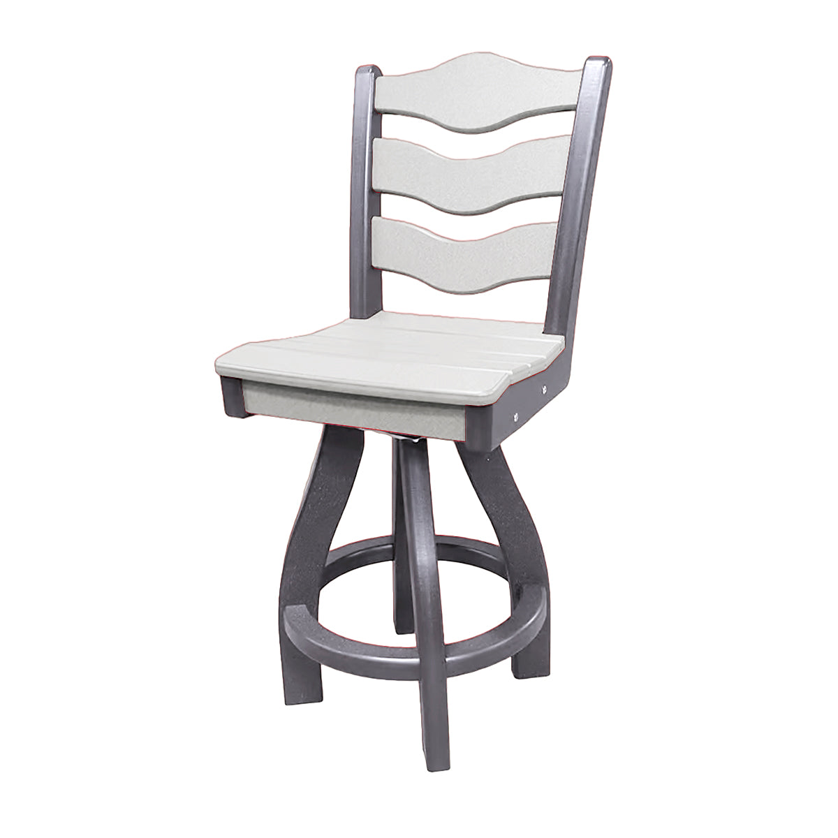 Traditional Counter Height Swivel Armless Chair