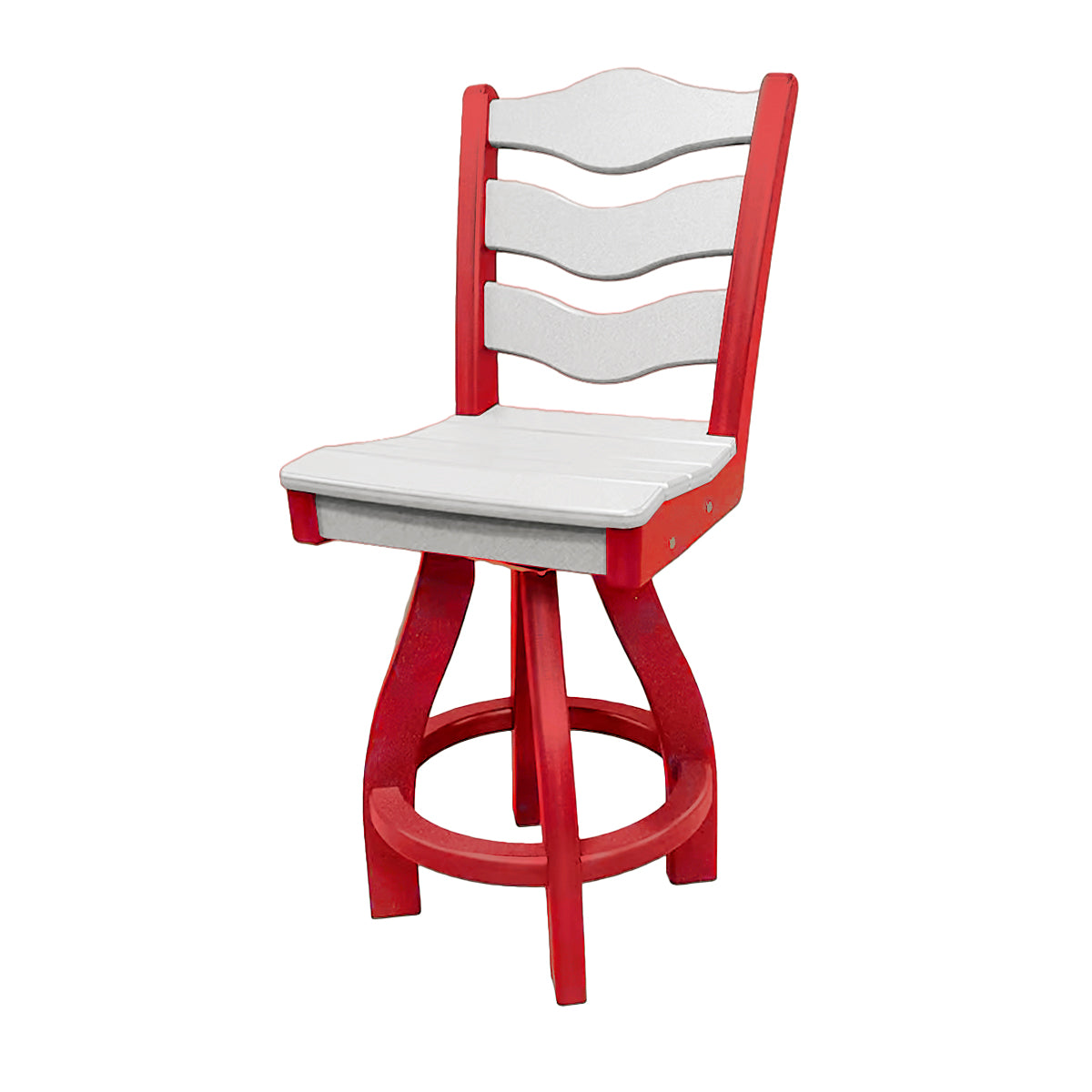 Traditional Counter Height Swivel Armless Chair