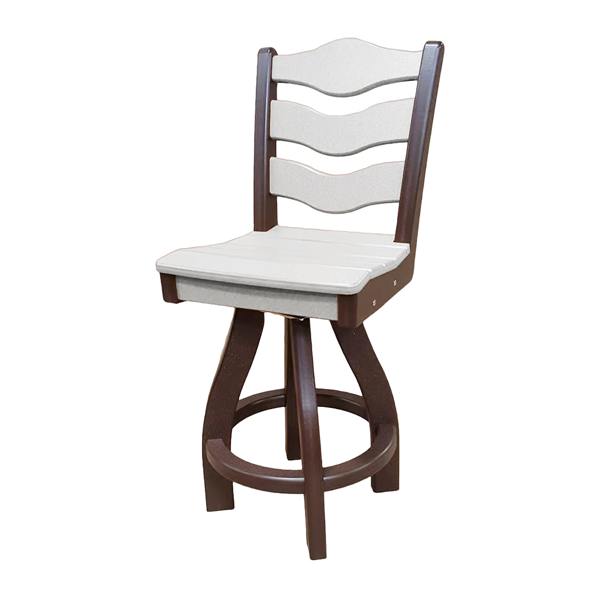 Traditional Counter Height Swivel Armless Chair