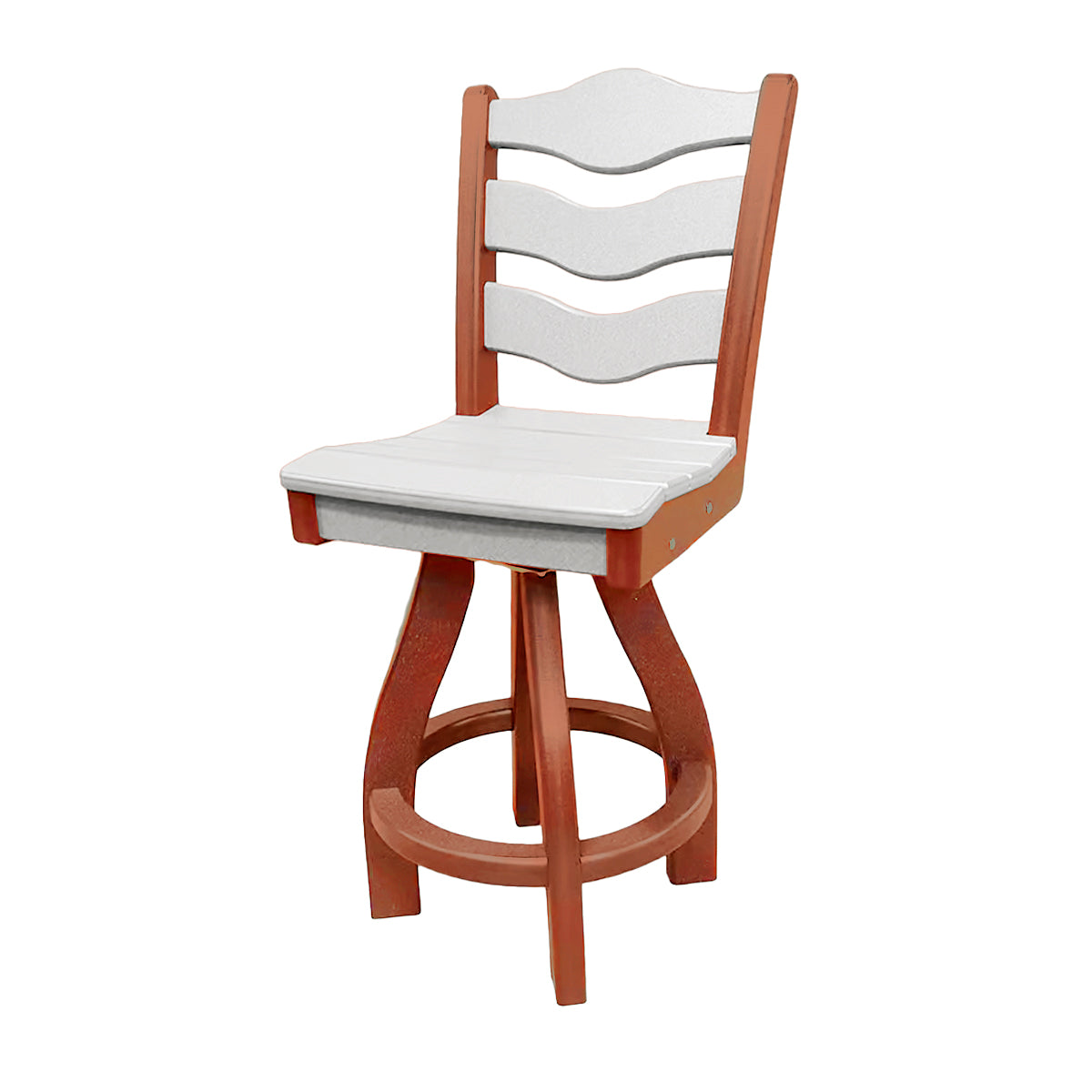 Traditional Counter Height Swivel Armless Chair