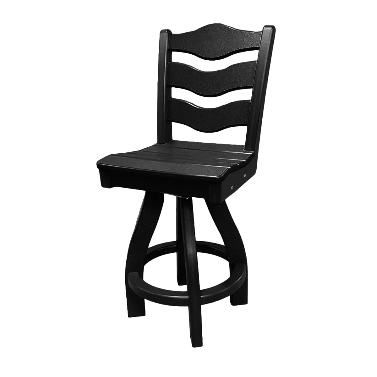 Traditional Counter Height Swivel Armless Chair