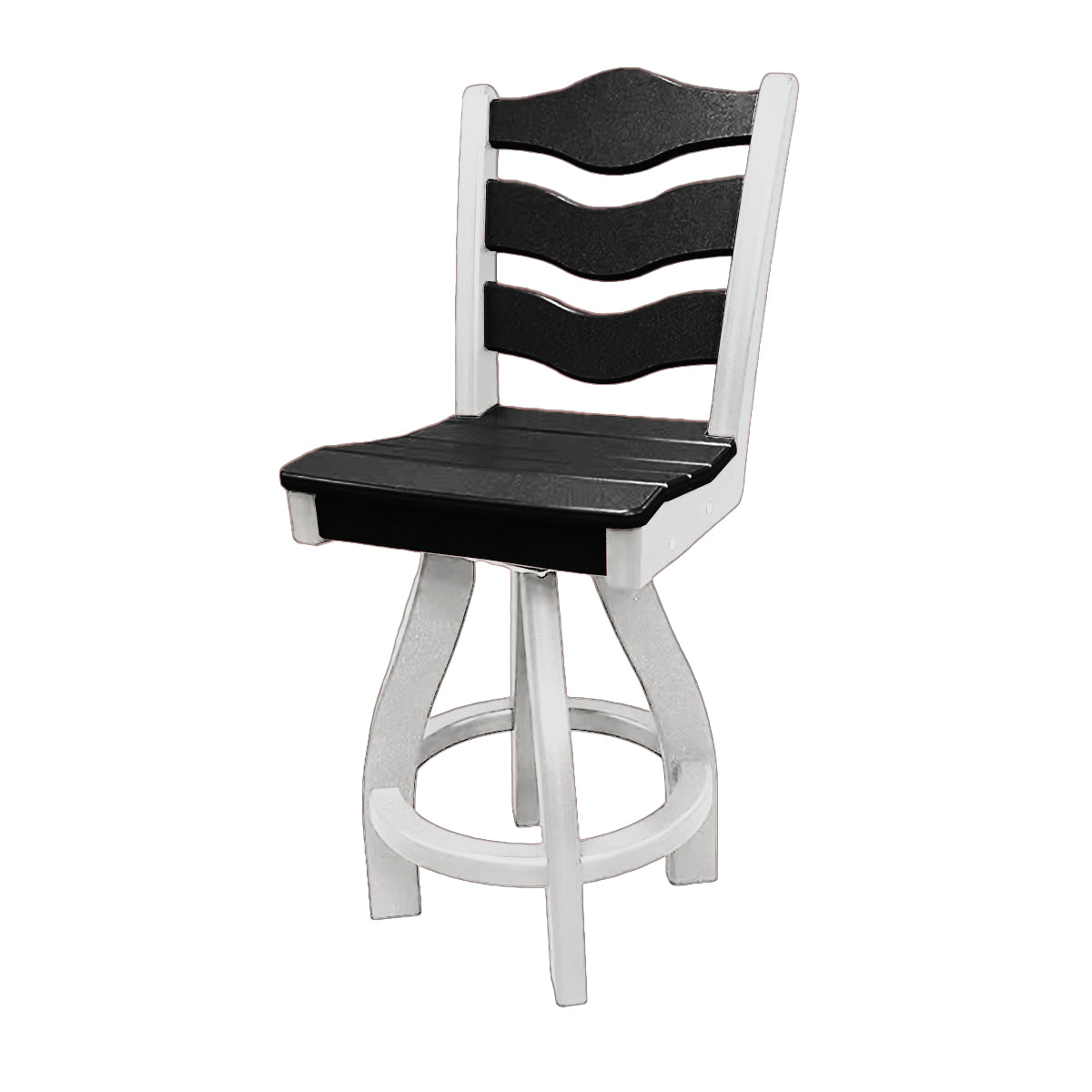 Traditional Counter Height Swivel Armless Chair