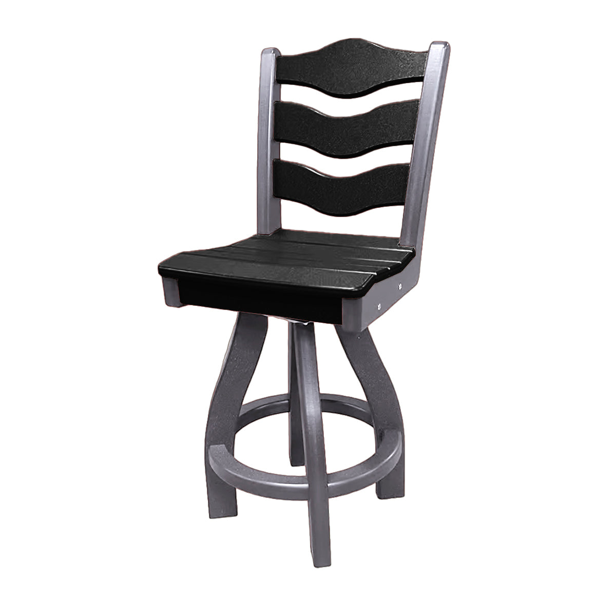 Traditional Counter Height Swivel Armless Chair