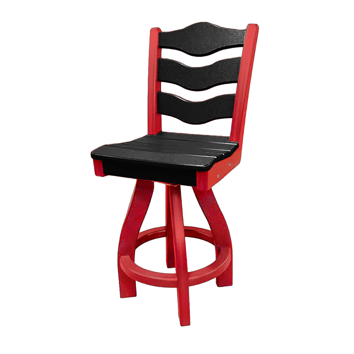 Traditional Counter Height Swivel Armless Chair
