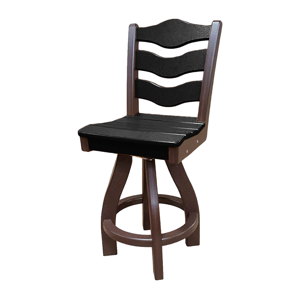 Traditional Counter Height Swivel Armless Chair